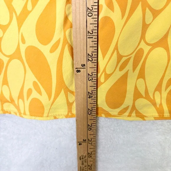 Outdoor Voices The Exercise Dress Large Yellow Orange Abstract Floral Activewear - Picture 3 of 9